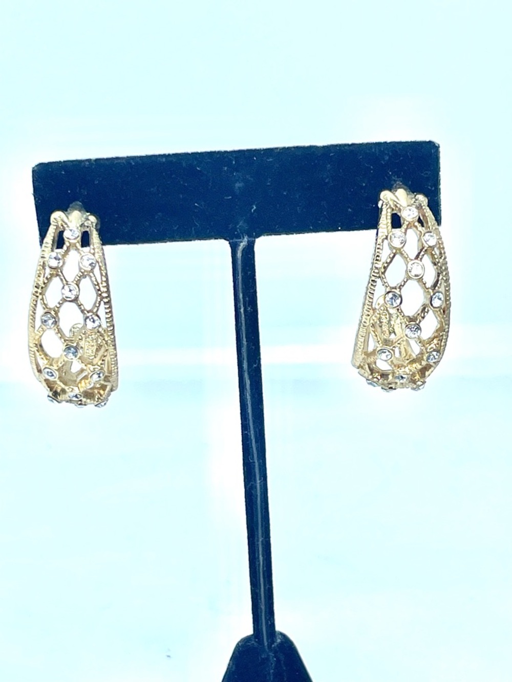 Butler Gold Washed Crystal Earrings - Picture 4 of 9